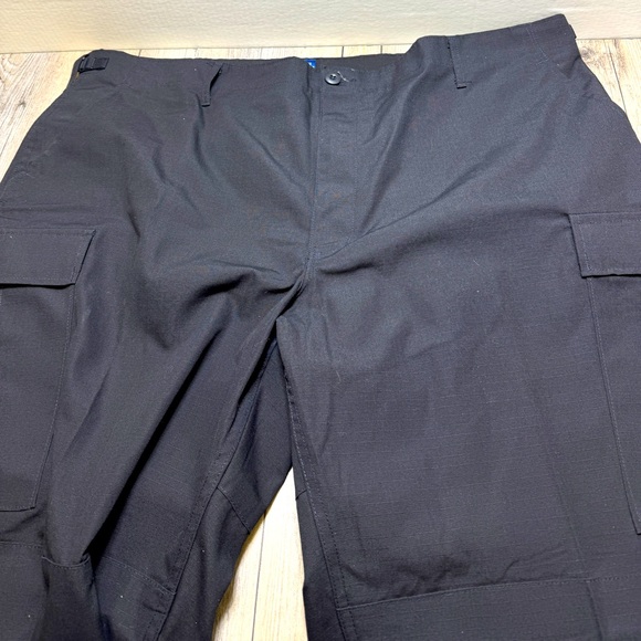 Proper men’s Black tactical Cargo Carpenter Work Pants Size 2XL-R Straight Leg - Picture 1 of 6